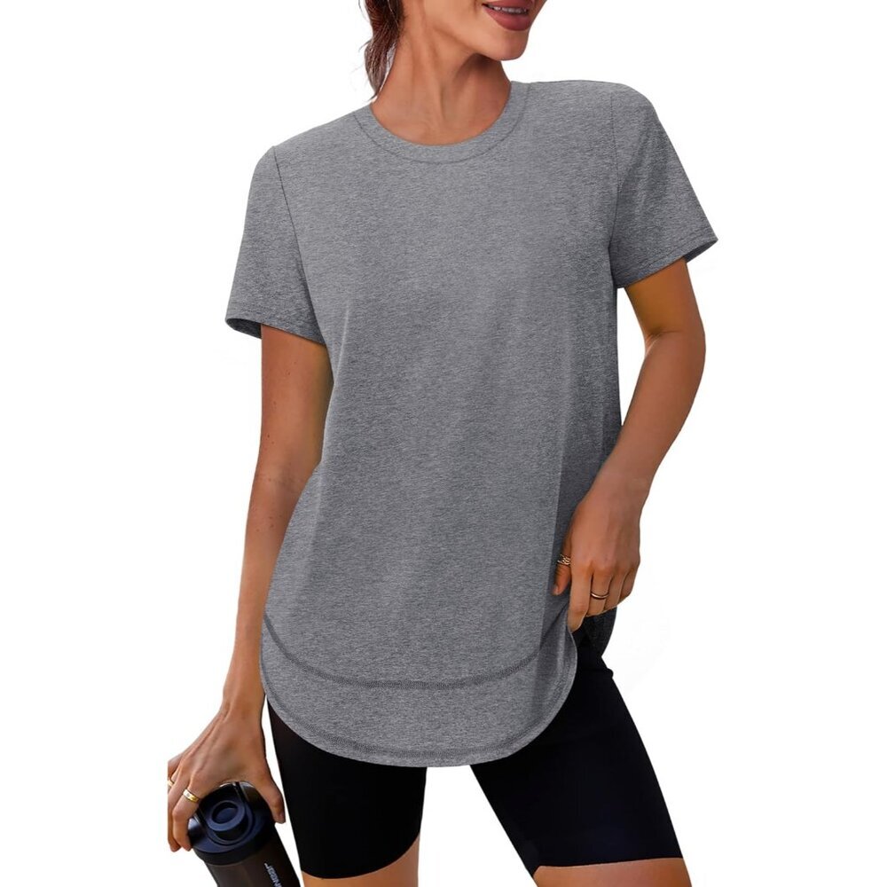 Womens Workout Tops Short Sleeve Shirts with Sun Protection UPF 50+ Quick Dry Ou